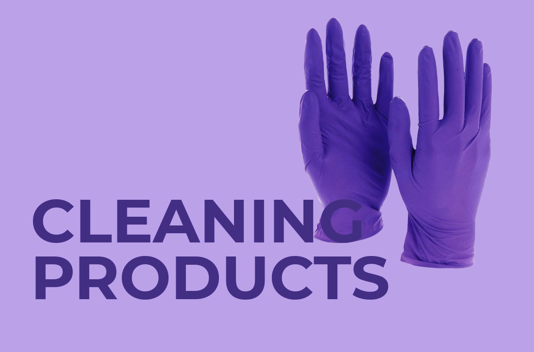 Gloves with very soft violet background